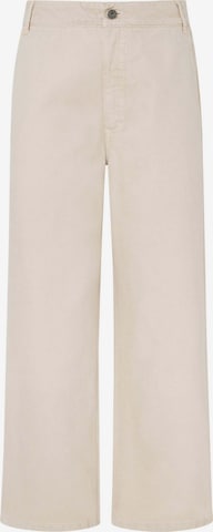 Pepe Jeans Wide leg Broek 'ANYA' in Wit: voorkant