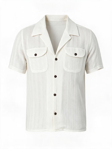 Antioch - Ajuste regular Camisa en blanco: frente