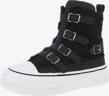 Ital-Design High-Top Sneakers in Black: front