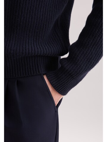 Pull-over 'Schwarze Rose' SEIDENSTICKER en bleu