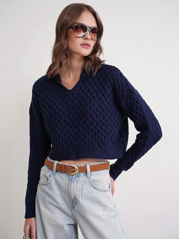 Pullover di MixRay in blu: frontale
