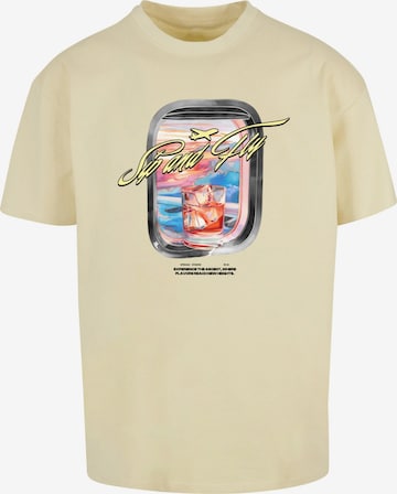 MT Upscale Футболка 'Compton' в Желтый: спереди