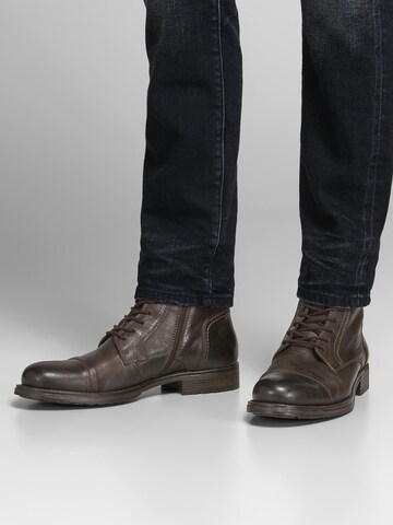 JACK & JONES Schnürboots 'Russel' in Braun