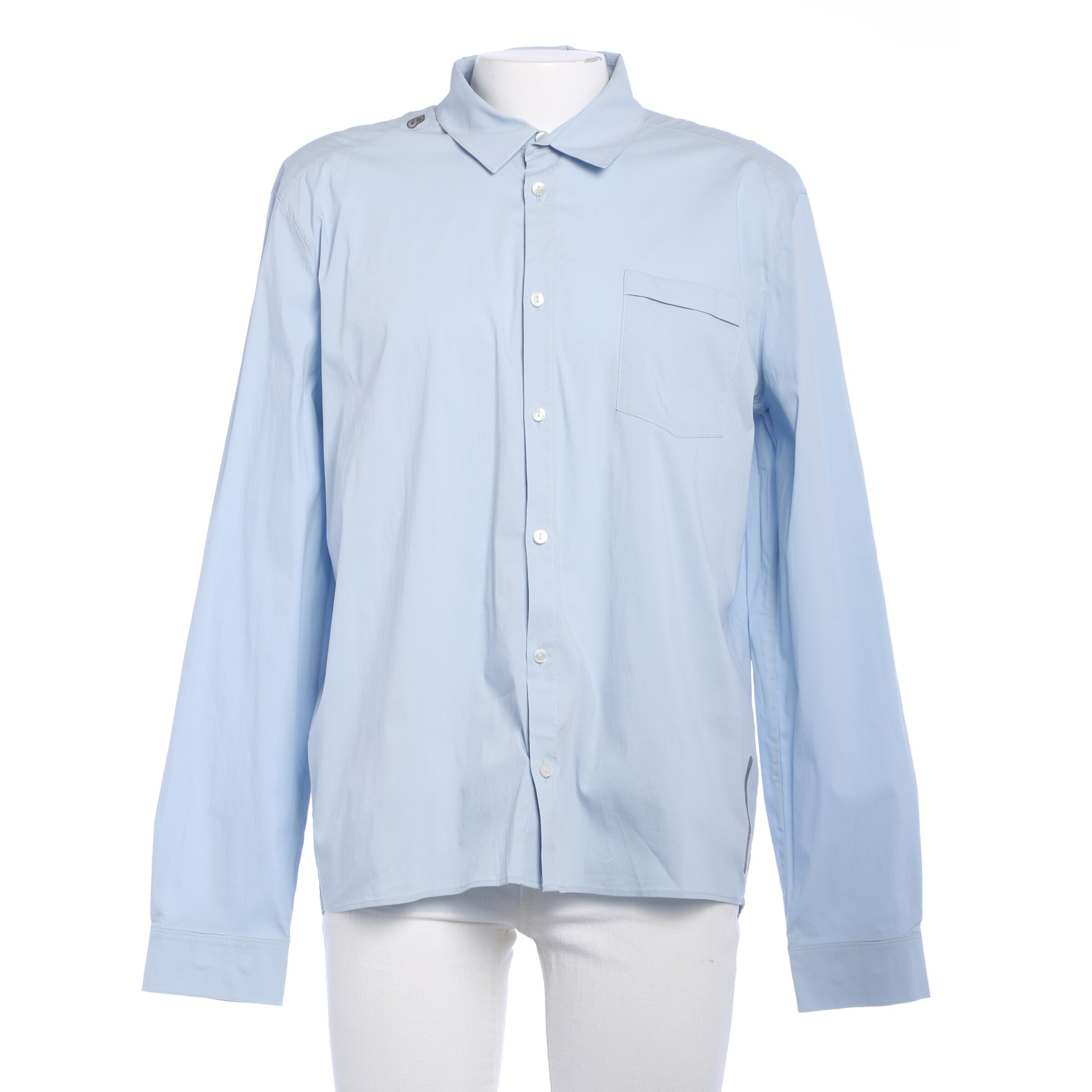 AlphaTauri Button Up Shirt in XXL in Blue: front