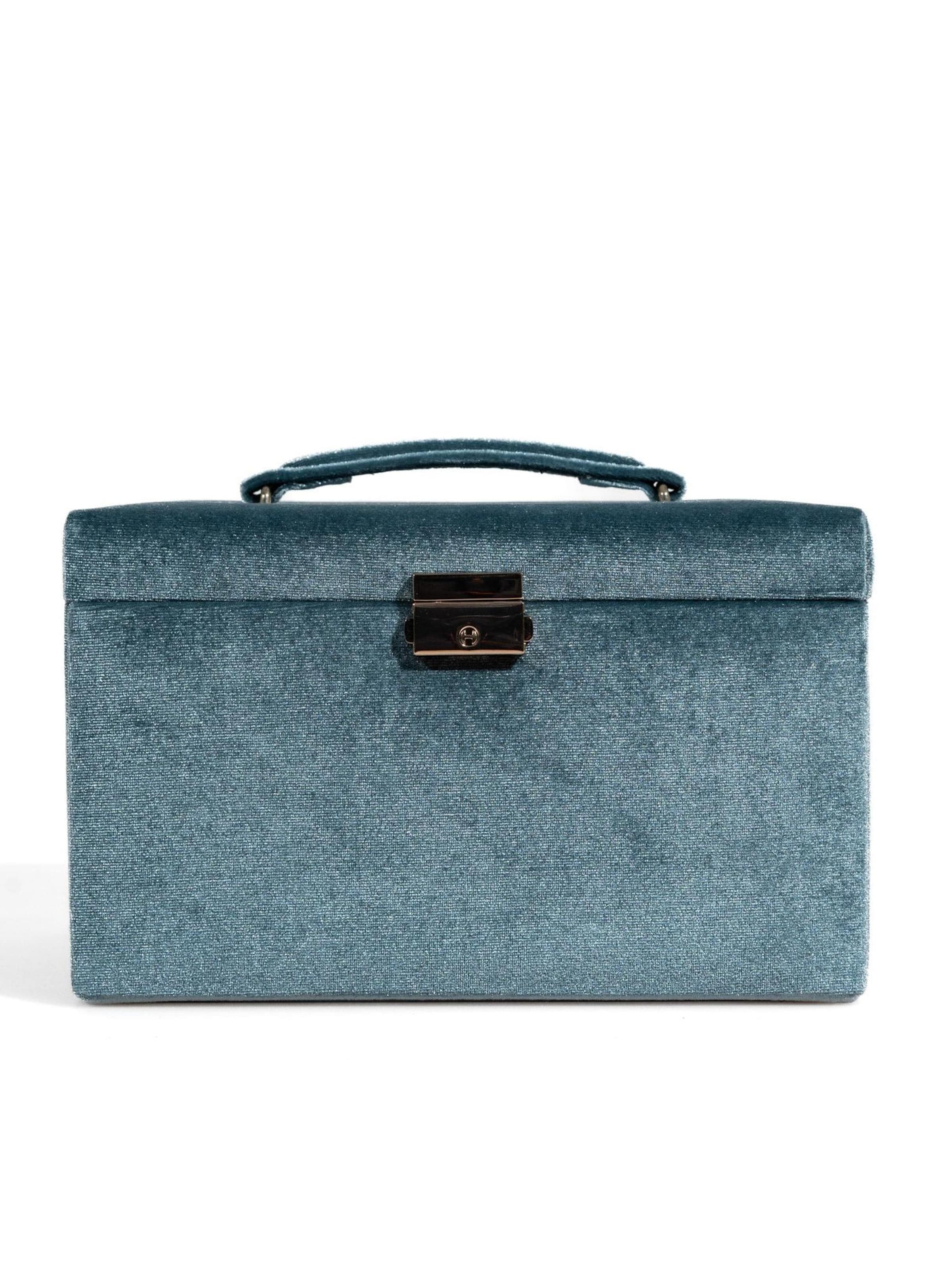 Friedrich23 Sieraden-bewaring 'CHENILLE' in Blauw: voorkant