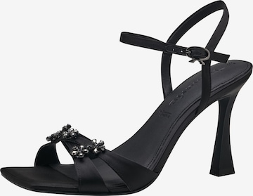 TAMARIS - Sandalias en negro: frente