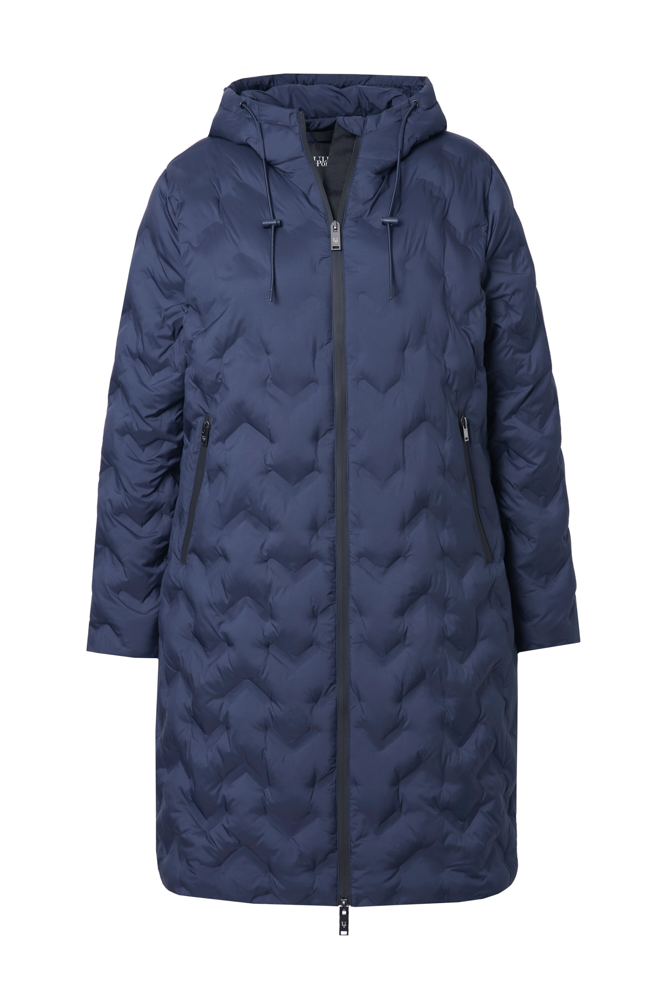 Ulla Popken Winter coat in Blue: front