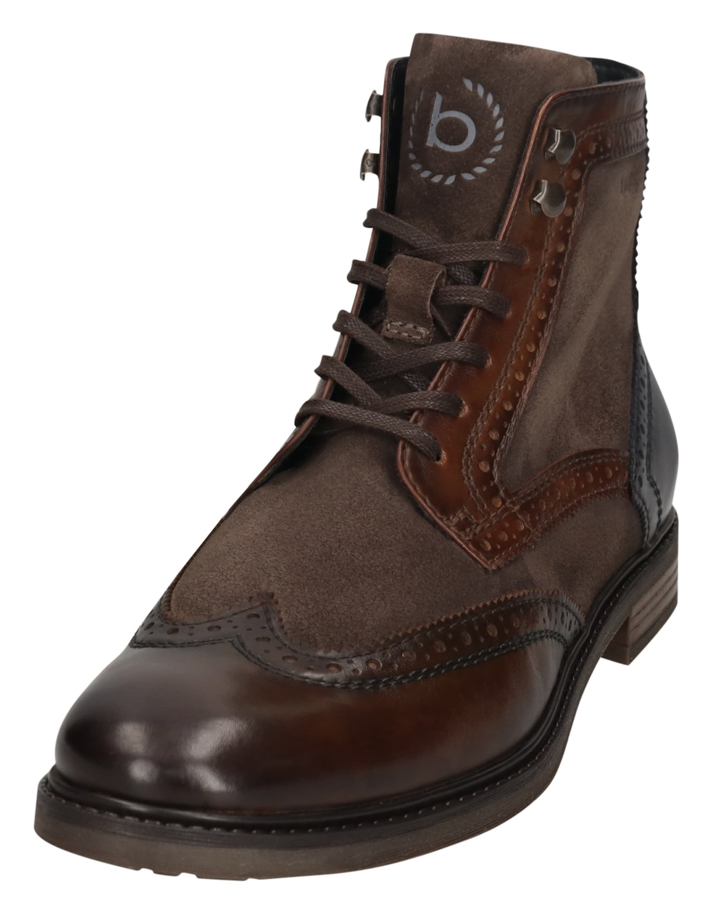 bugatti Boots med snörning i brun: framsida