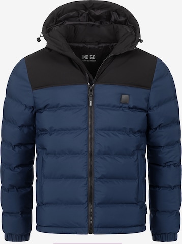 INDICODE JEANS Between-season jacket 'Eberhardy' in Blue: front