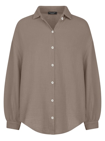 SASSYCLASSY Bluse 'kürzere Variante' in Grau: Vorderseite