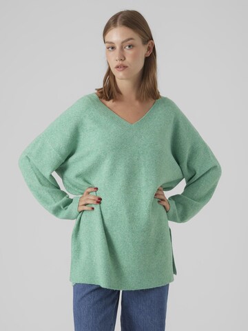 VERO MODA Pullover 'DOFFY' in Grün: Vorderseite