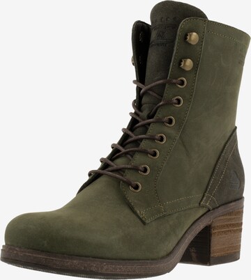 BULLBOXER - Botines con cordones en verde: frente