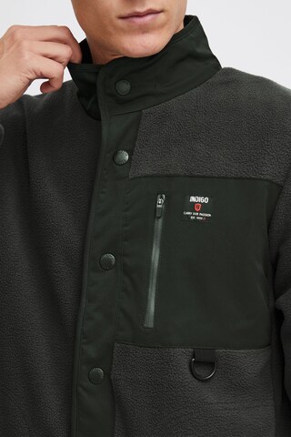INDICODE JEANS Fleece Jacket 'Majsol' in Grey