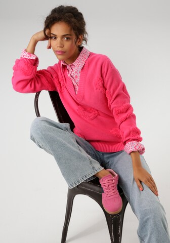 Aniston CASUAL Pullover in Pink