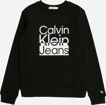 Calvin Klein JeansSweater majica - crna boja: prednji dio