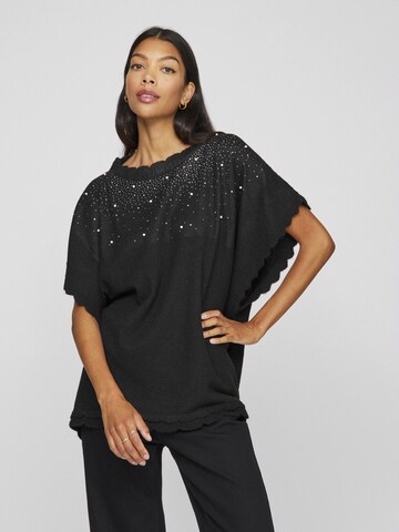 VILA Cape in Black: front