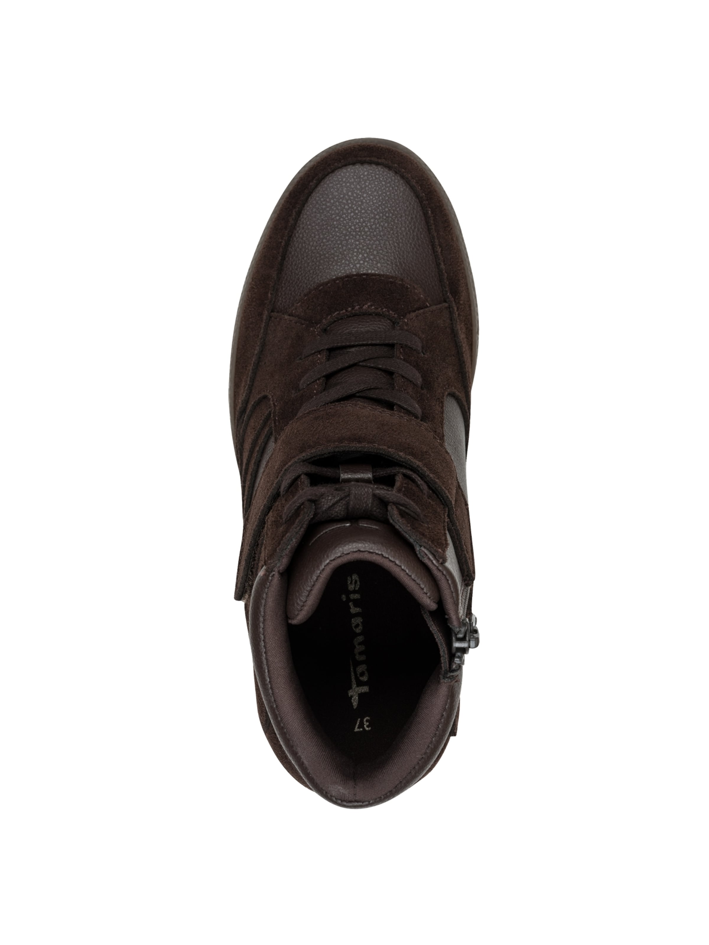 Baskets hautes Tamaris en marron