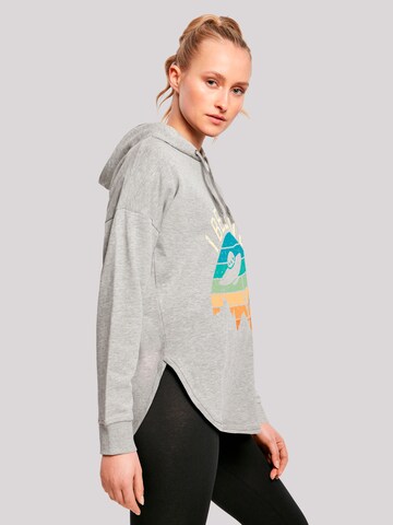 F4NT4STIC Sweatshirt 'I Believe UFO Alien Sonnenuntergang' in Grau