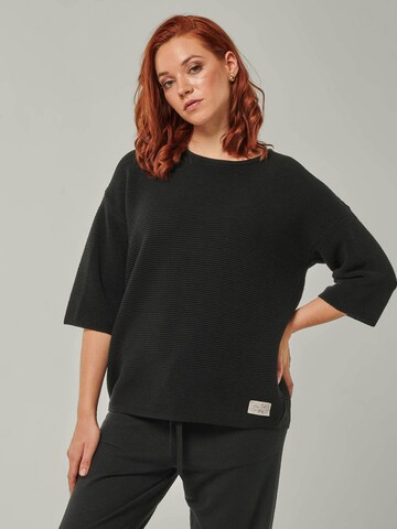 YOU LOOK PERFECT Huispak 'LOUNGEWEAR SET  - Pullover Fay & Pants Bella' in Zwart
