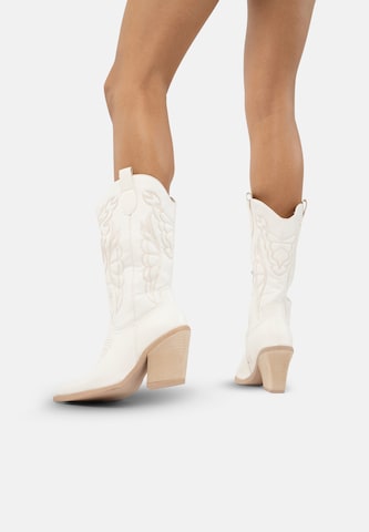 Stivale da cowboy di Salinyang in bianco