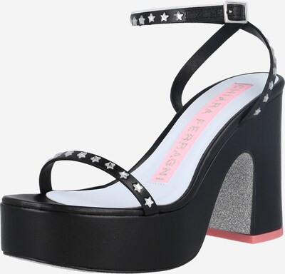 Sandale cu baretă Chiara Ferragni pe negru / transparent, Vizualizare produs