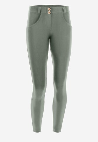 Freddy Skinny Leggings in Grün: Vorderseite