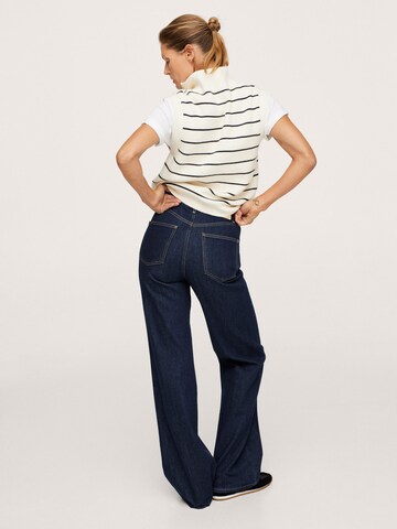 Wide leg Jeans 'Telma' de la MANGO pe albastru