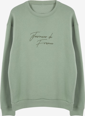 žalia Trendyol Megztinis be užsegimo: priekis