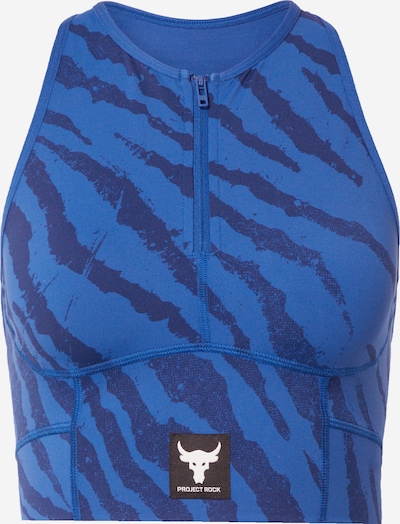 UNDER ARMOUR Sporttop 'Rock' in blau / schwarz / weiß, Produktansicht