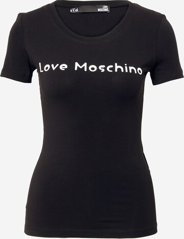 Love Moschino Särk 'MAGLIETTA', värv must: eest vaates