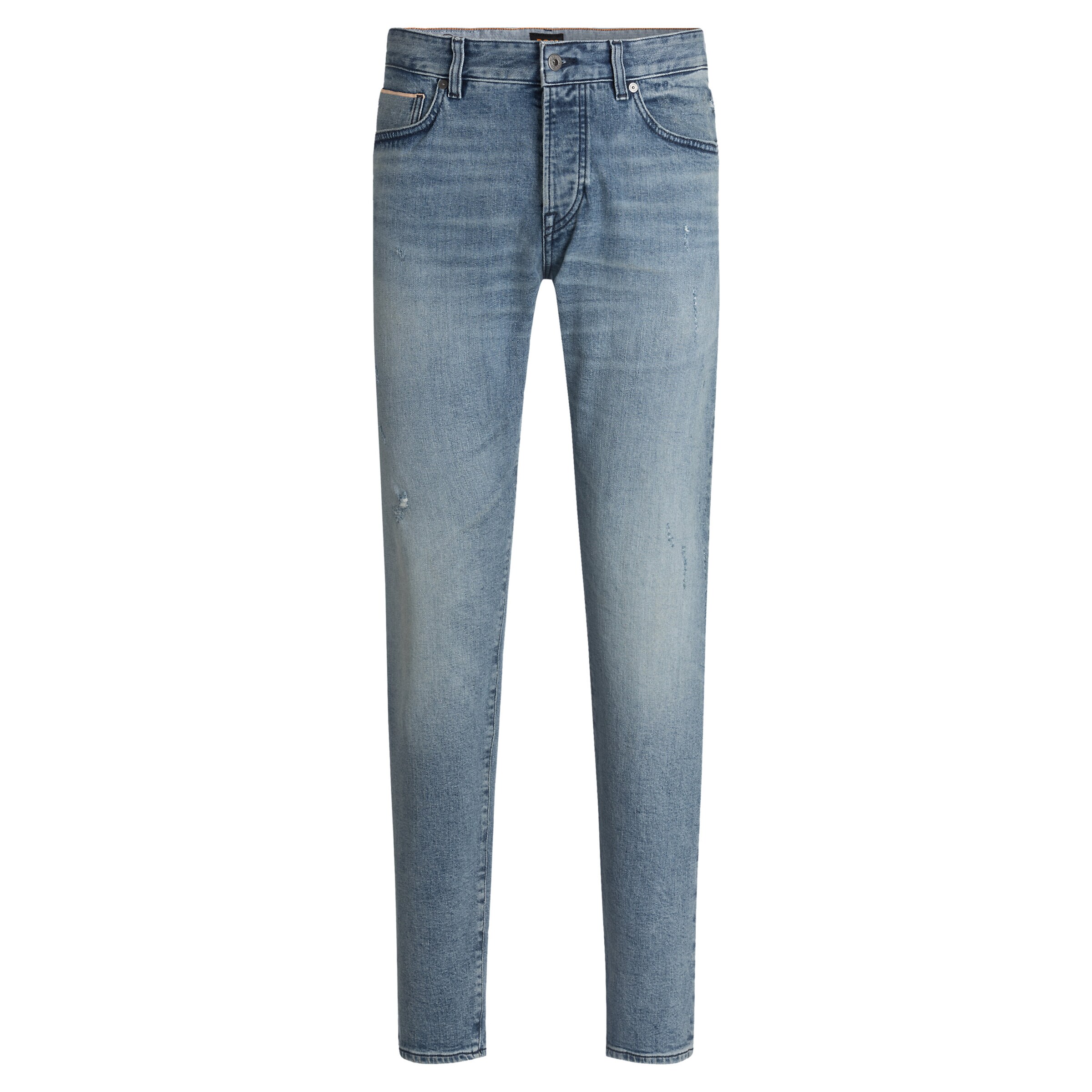 BOSS Tapered Jeans 'Onyx Selvedge' in Blau