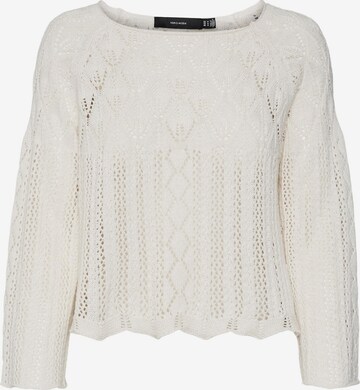 VERO MODA Trui 'GINGER' in Beige: voorkant