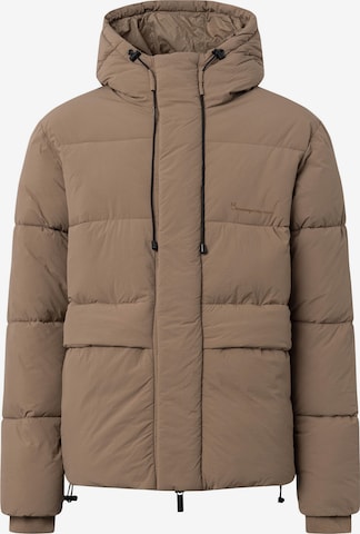 KnowledgeCotton Apparel Winterjacke in Braun: predná strana