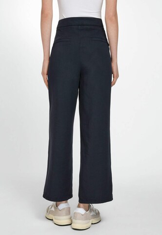 WALL London Loose fit Pleat-Front Pants in Blue