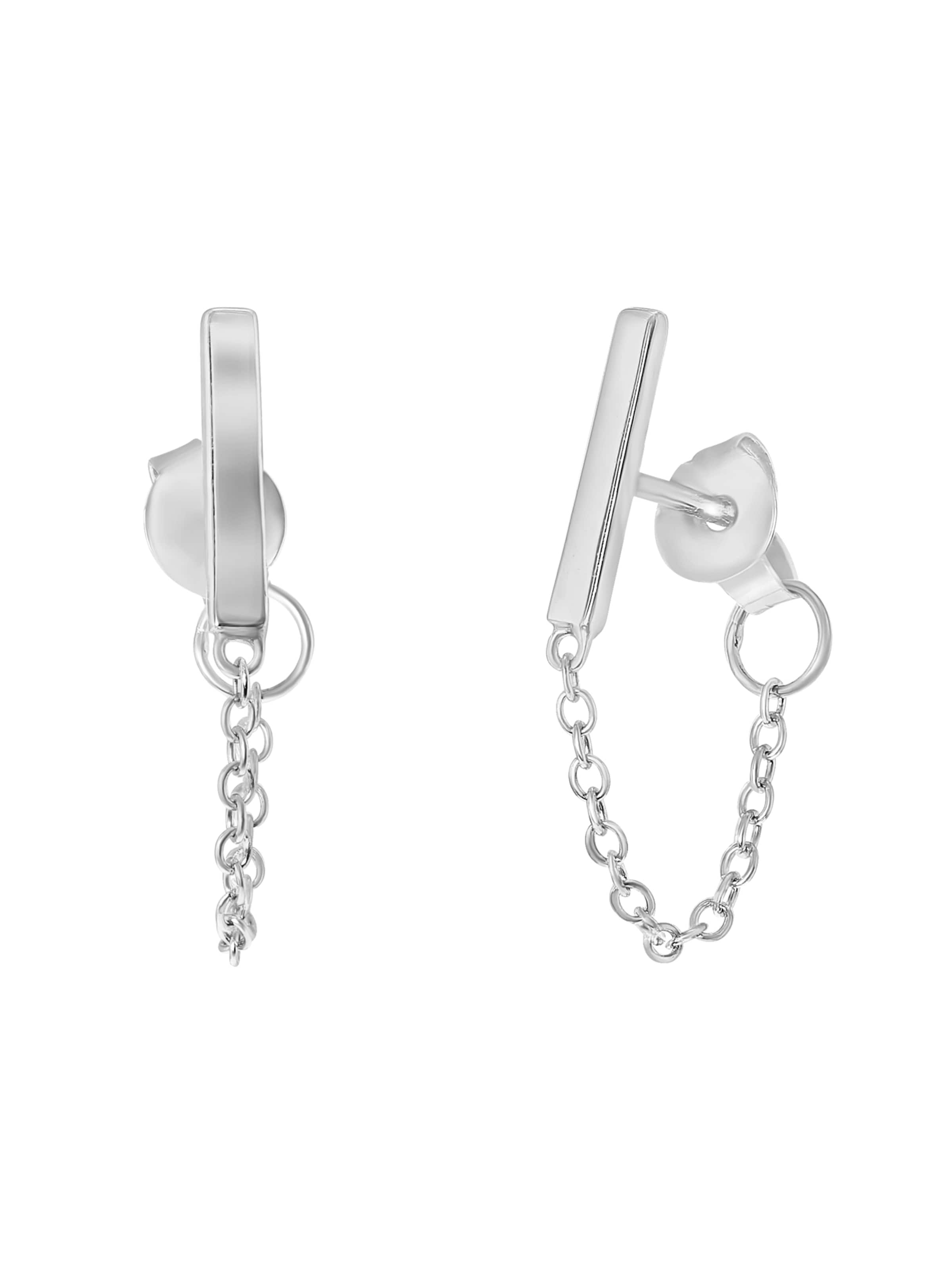 Lucardi Oorbellen in Zilver: voorkant