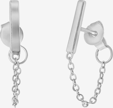 Boucles d'oreilles Lucardi en argent : devant