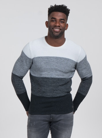 Key Largo Regular fit Sweater 'Jogi' in Grey: front