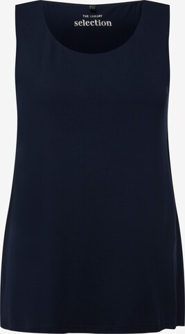 Ulla Popken Gebreide top in Blauw: voorkant