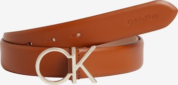 Ceinture Calvin Klein en marron : devant