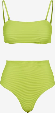 Bandeau Bikini Urban Classics en vert : devant