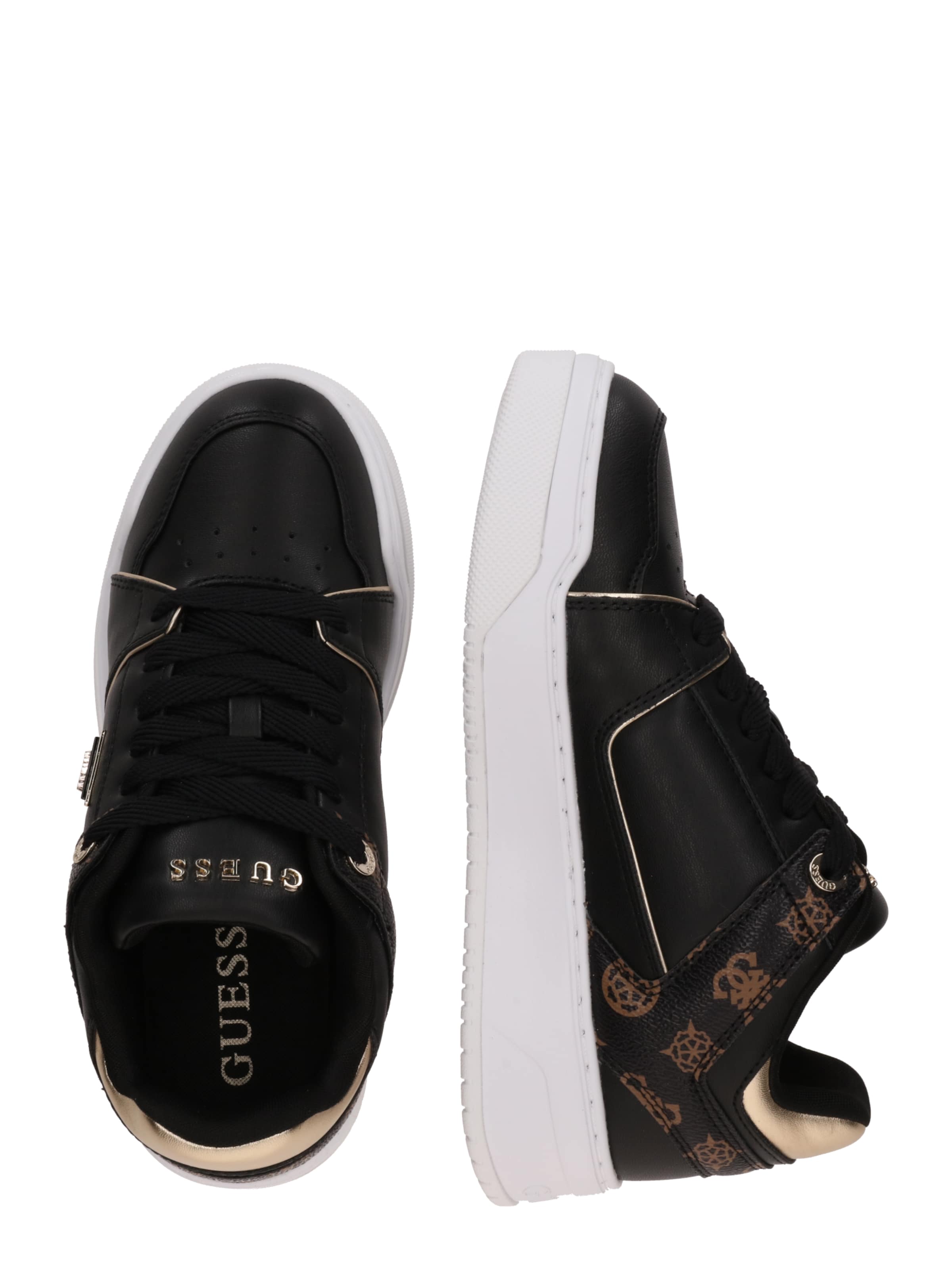 GUESS Σνίκερ χαμηλό 'Delove' σε μαύρο