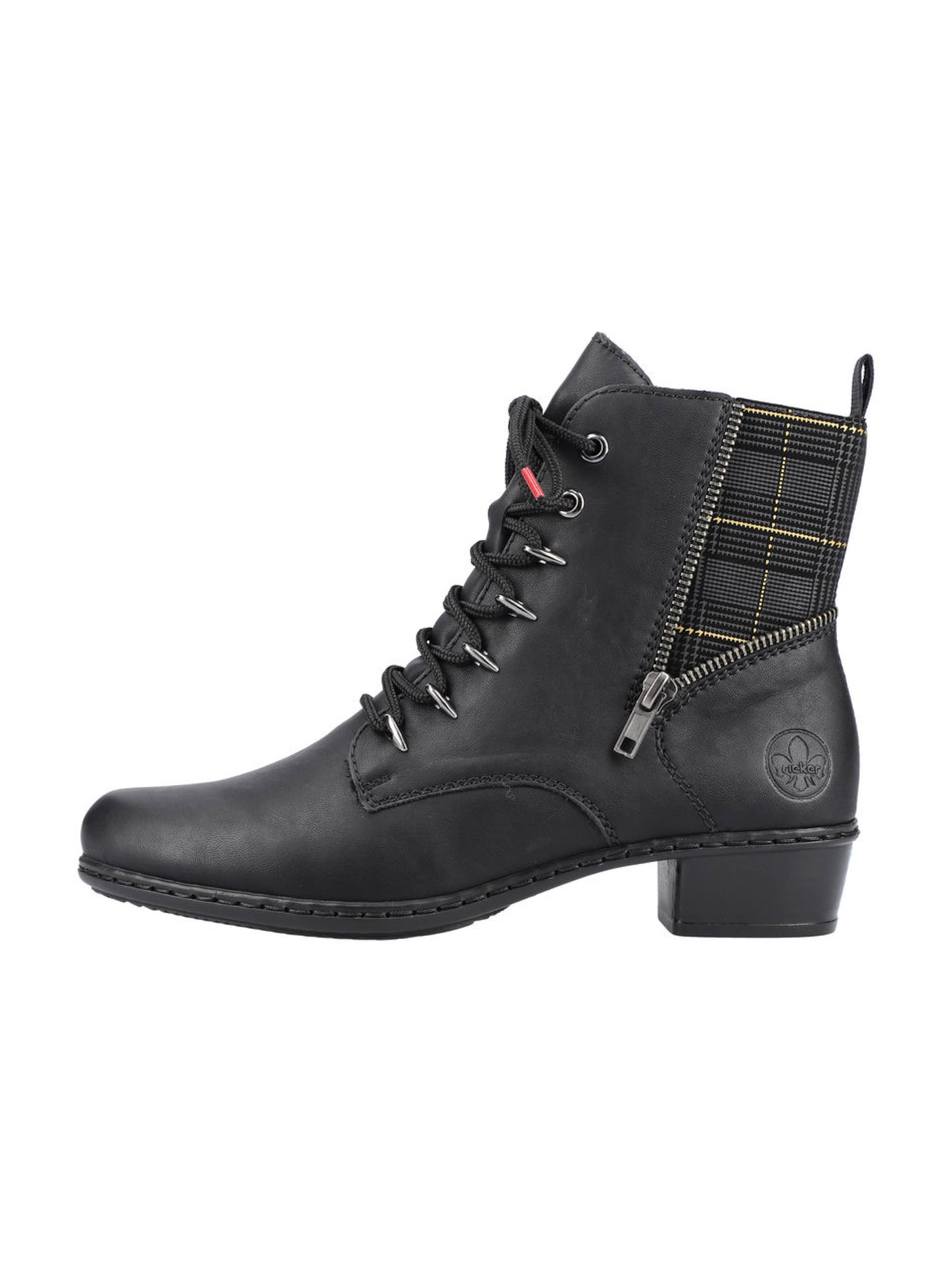 Rieker - Botines con cordones en negro