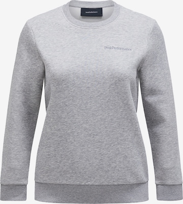 PEAK PERFORMANCE Sweatshirt in Grey: front