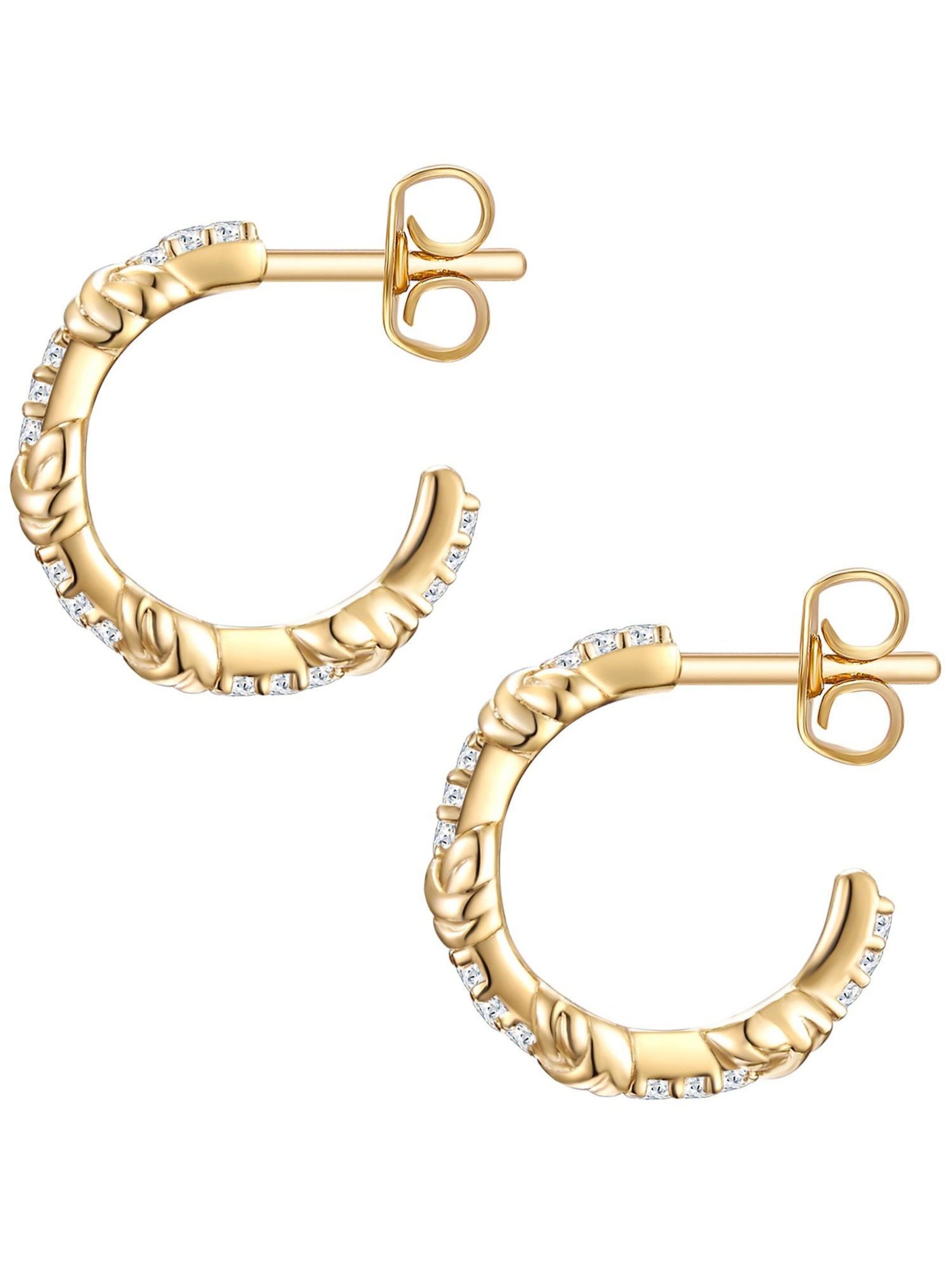 Glanzstücke München Silber-Ohrstecker in Gold