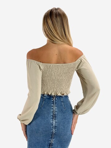 Elara Bluse in Beige