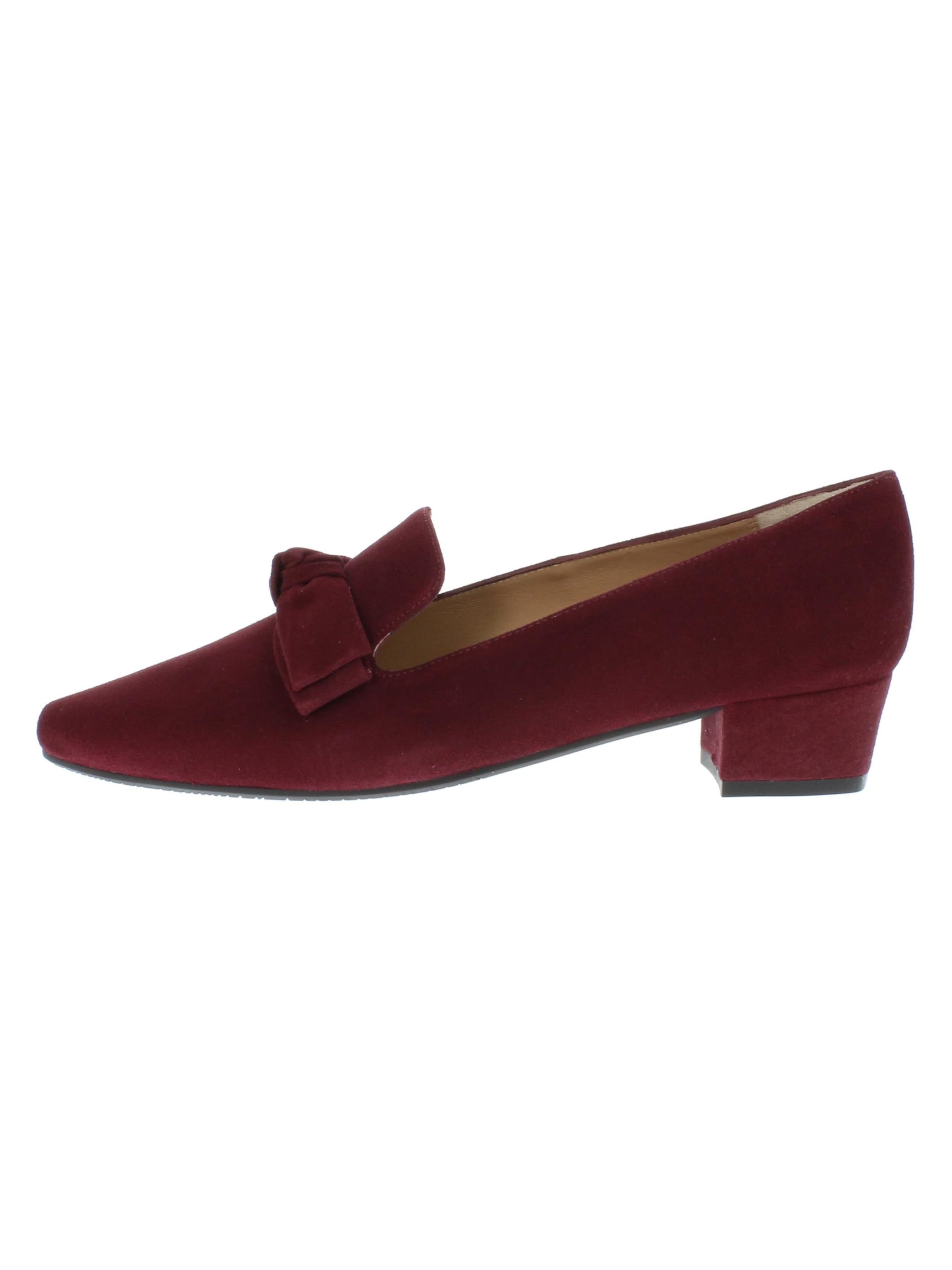 XAVER LUIS Schuhmanufaktur Pumps 'ROMY - Klassische Pumps mit Schleife' in Red: front