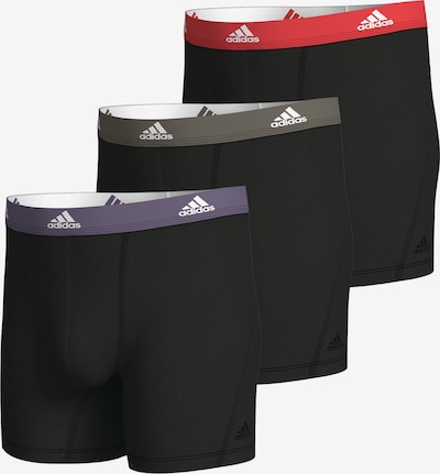ADIDAS SPORTSWEAR Boxers 'Active Flex' en gris / violet foncé / rouge / noir, Vue avec produit