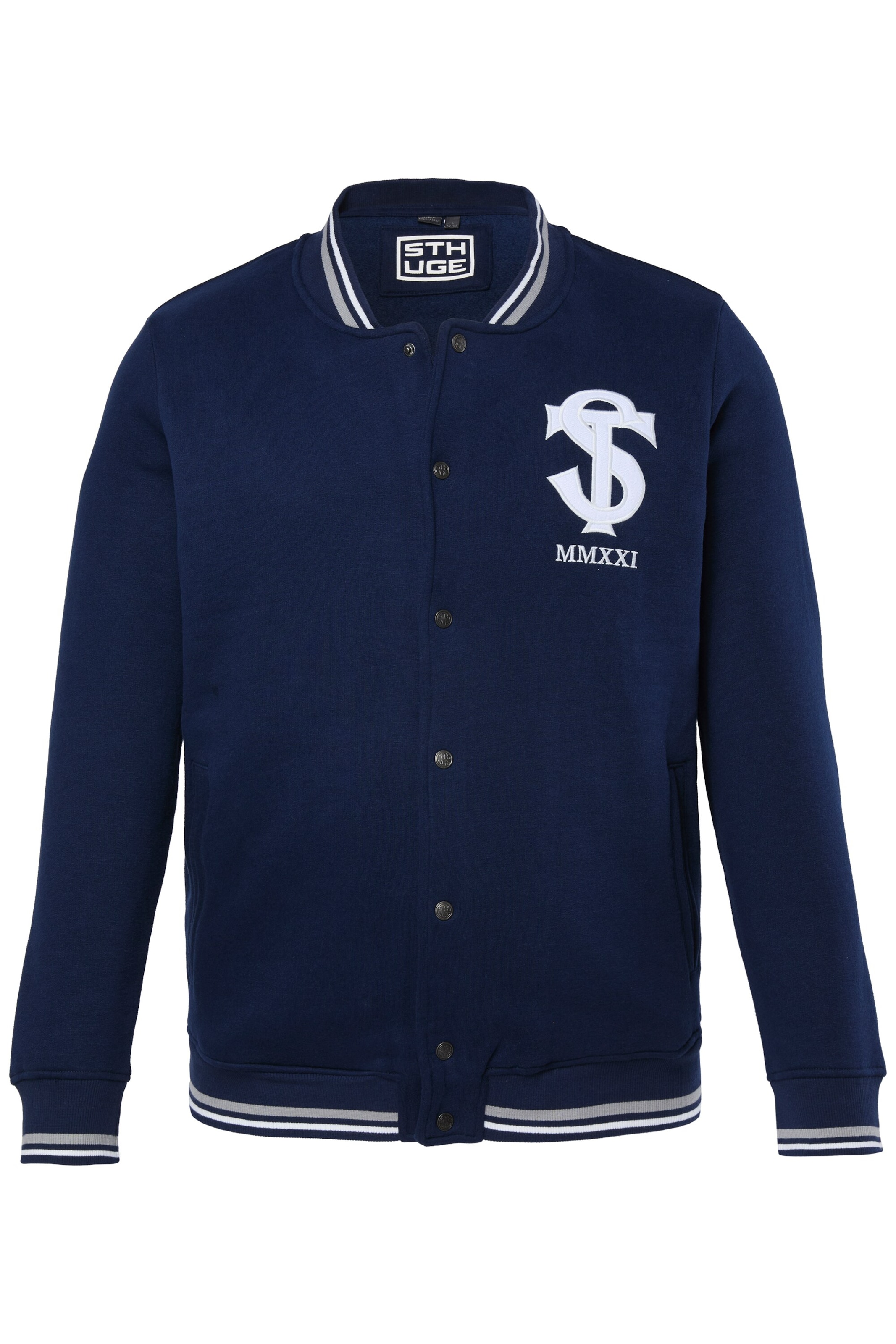 STHUGE Sweatjacke in Blau: Vorderseite