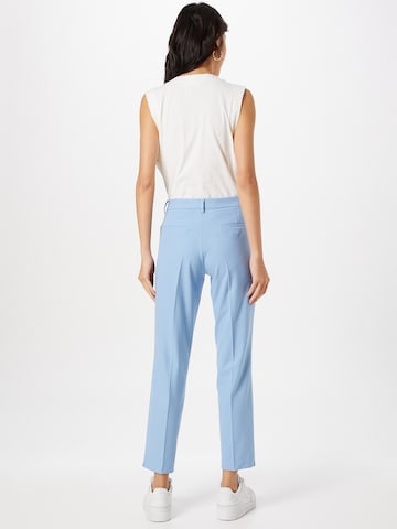 Regular Pantalon à plis MORE & MORE en bleu