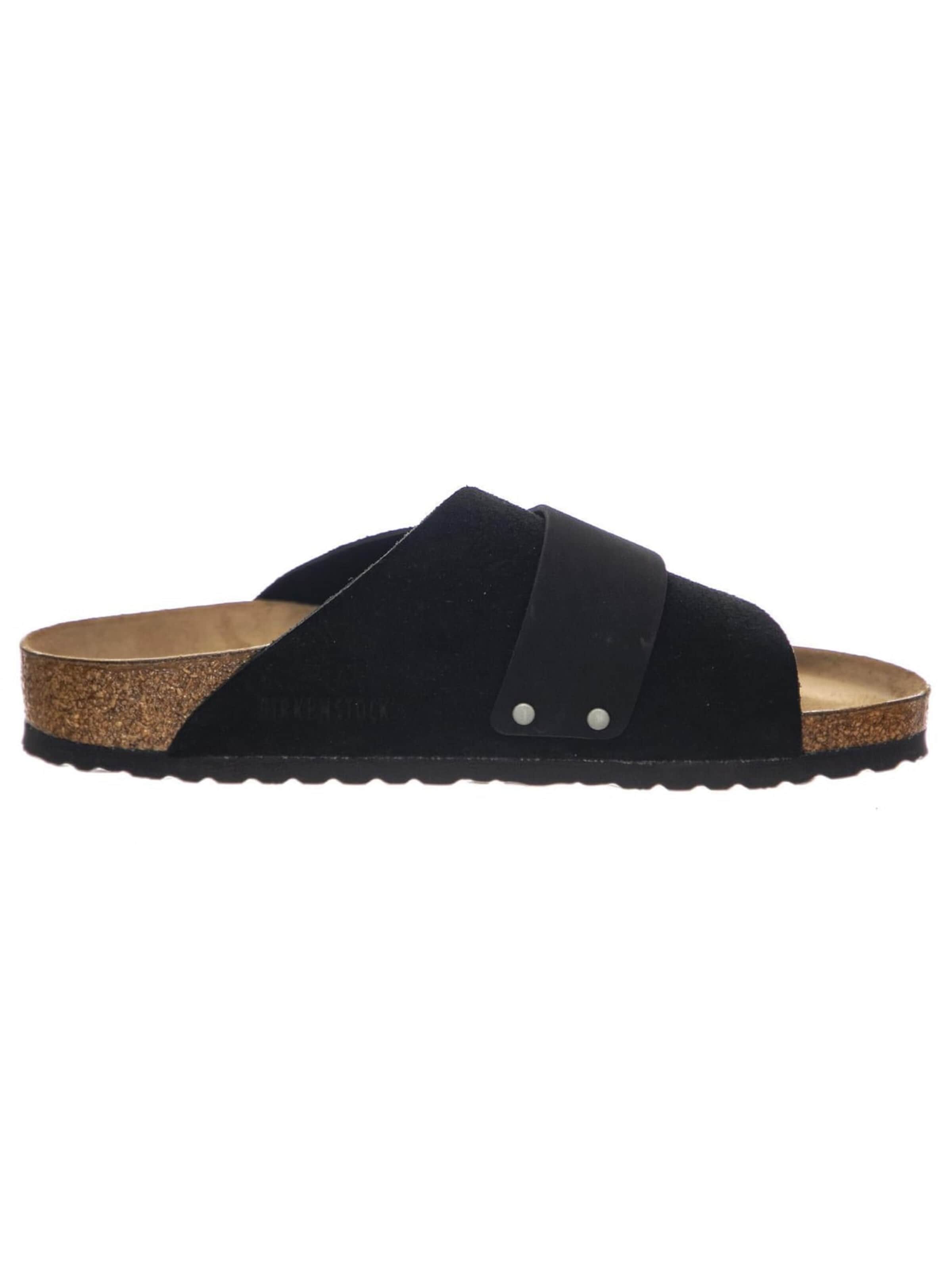 BIRKENSTOCK Sandały 'Kyoto black, Suede Leather / Nubuck' w kolorze czarny